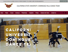 Tablet Screenshot of csudhdanceteam.com